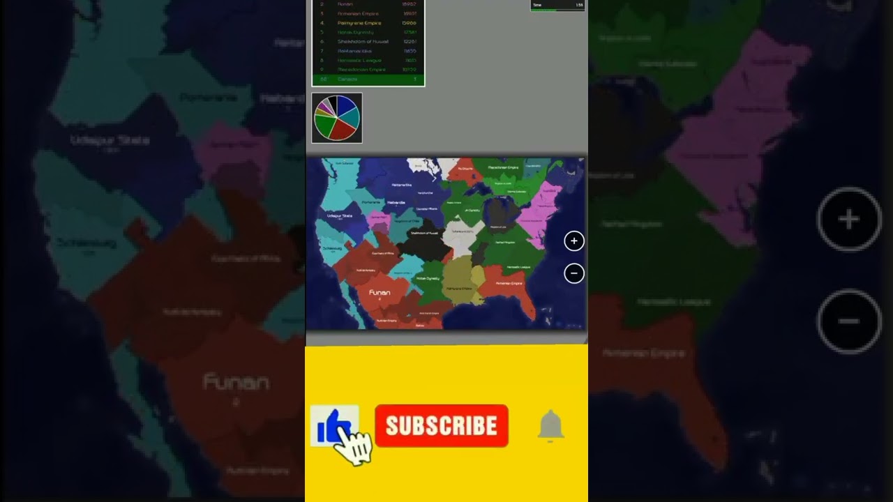 Territorial.io Time lapse Team battle usa 48 map part 13 |felhou Inktin