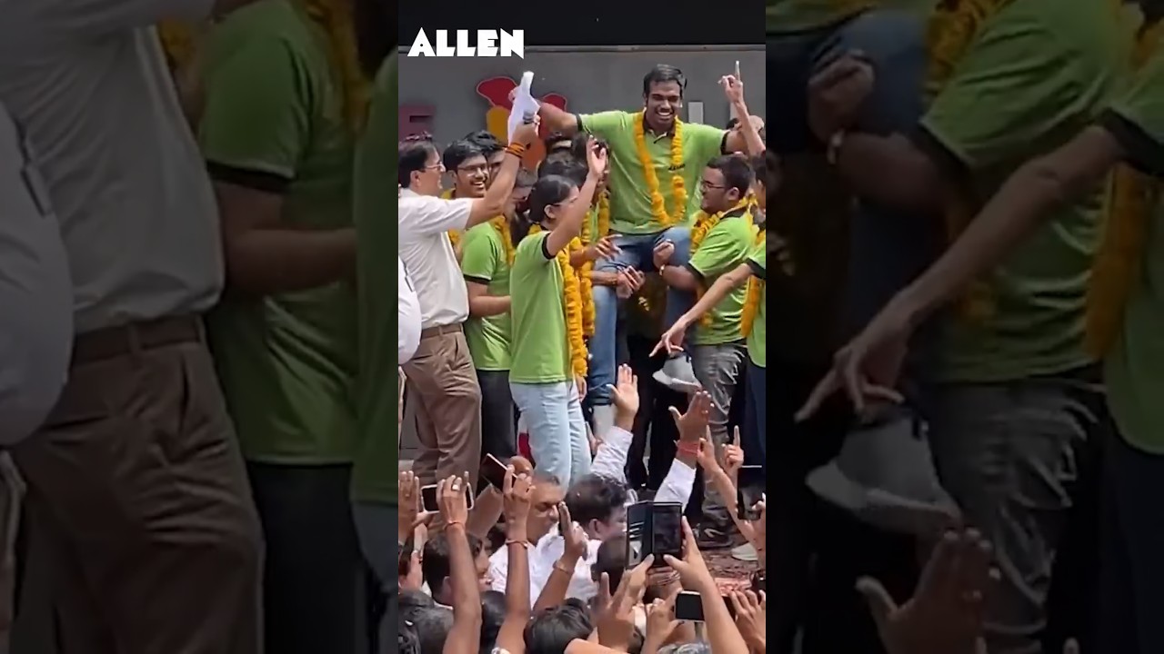Goosebumps Guaranteed! 🙌 JEE Advanced 2025 Result Celebration at ALLEN Kota #shorts