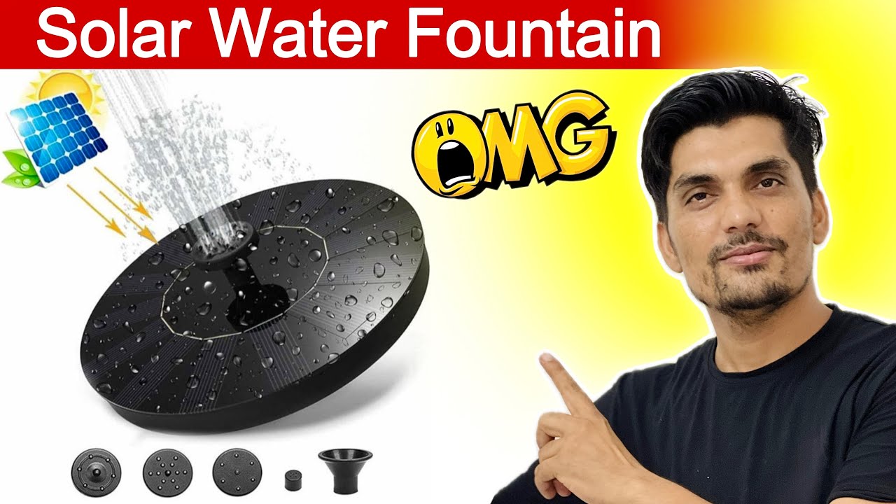 Solar Fountain for Garden Decorative Waterfall Sprinkler Floating Pump for Home Outdoor