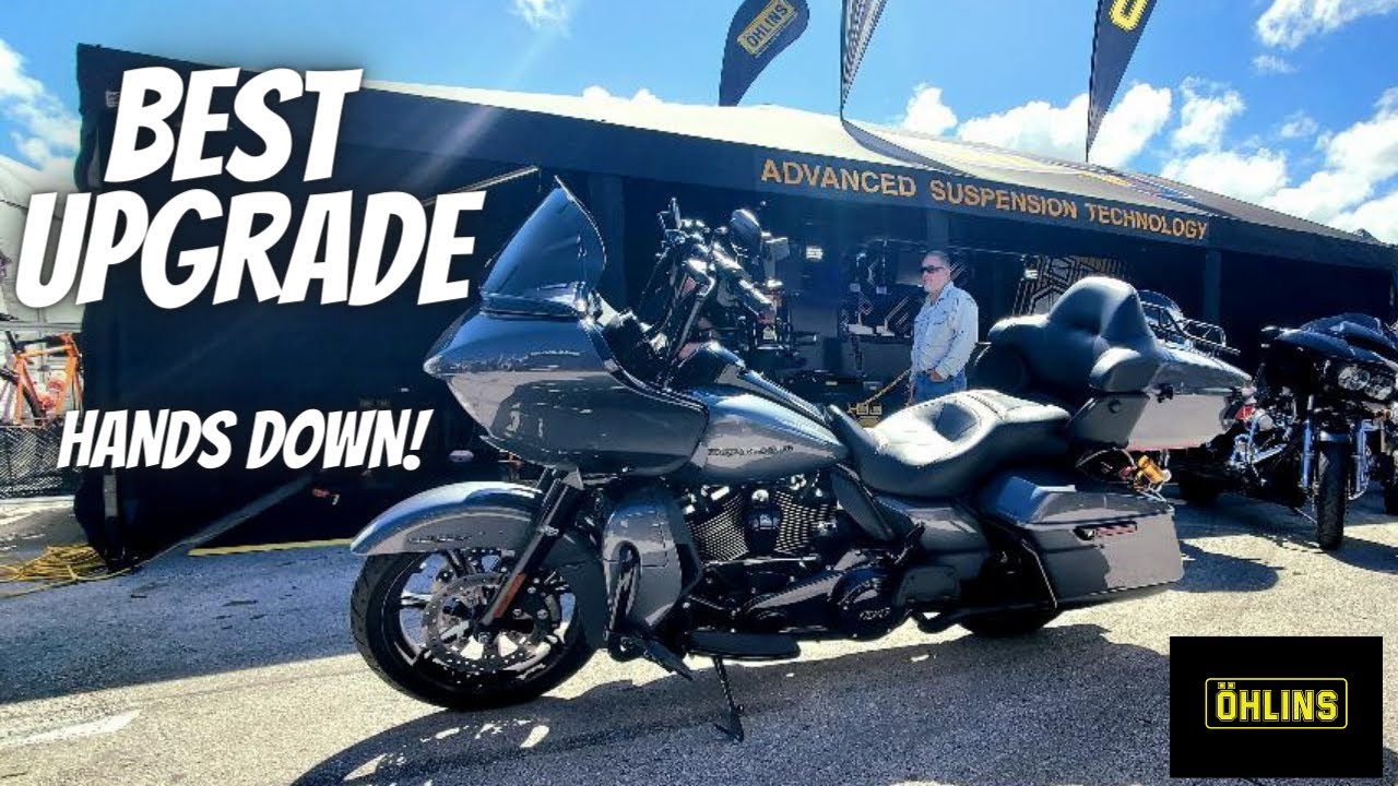 Установка и настройка задней подвески Harley Davidson Touring, OHLINS