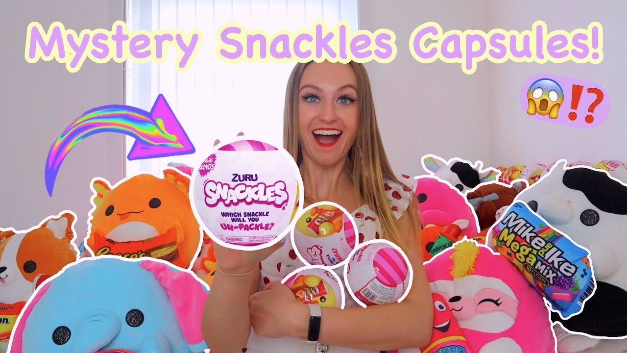 РАСПАКОВКА 10 ТАИНСТВЕННЫХ МИНИ-КАПСУЛ *SNACKLES* PLUSHISHS!!😱✨🐻⁉️ (РЕДКАЯ ОХОТА НА ЩЕНКА!!🫢🤞🏻)