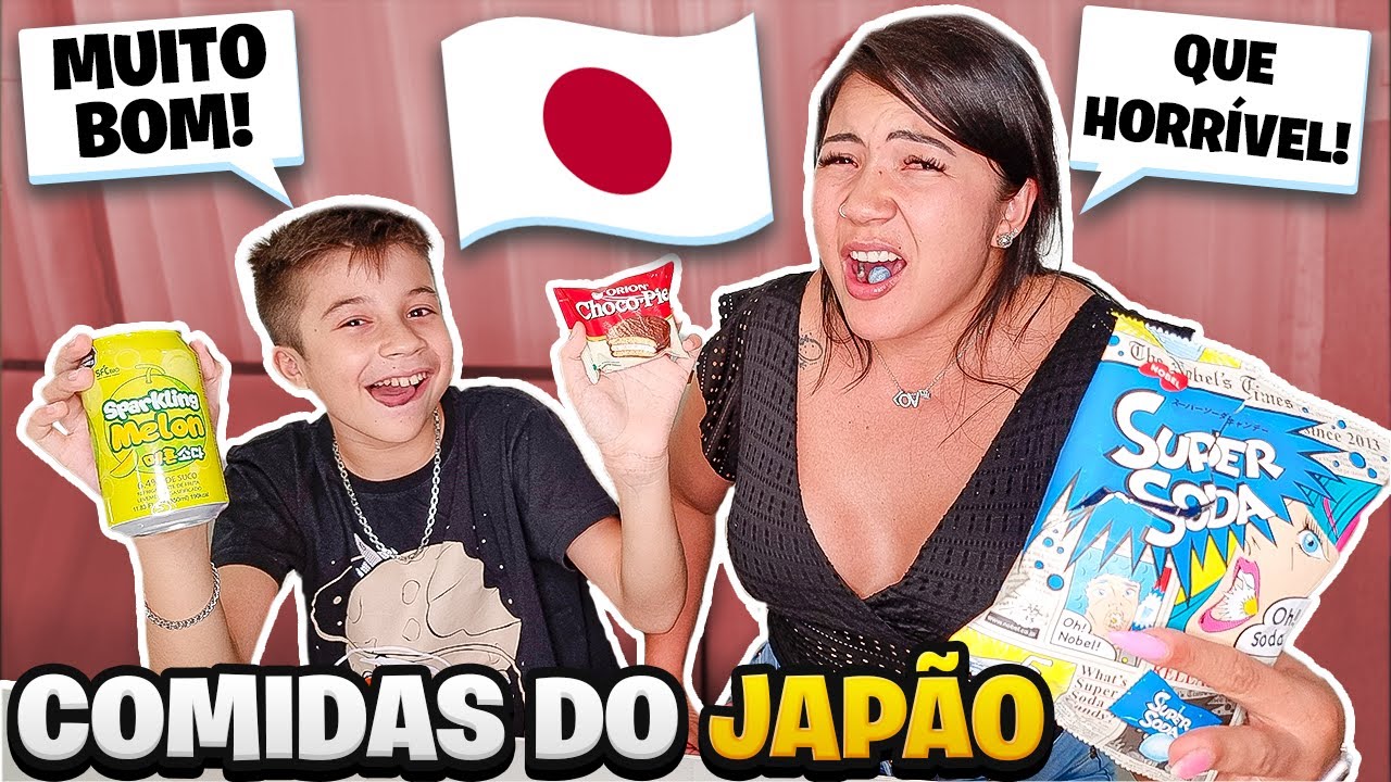 EXPERIMENTANDO COMIDAS ESTRANHAS DO JAPÃO EM FAMÍLIA