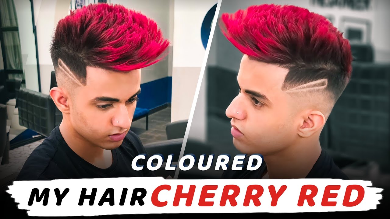 COLOURED MY HAIR CHERRY RED😍 [JORAVAR SINGH KALSI]