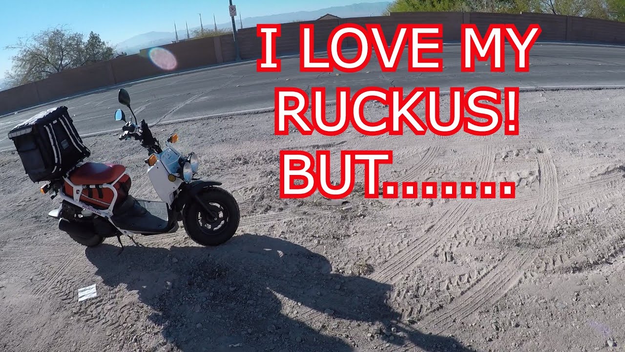 Are there things I don't like about my Honda Ruckus? Let's go for a ride and talk about it.