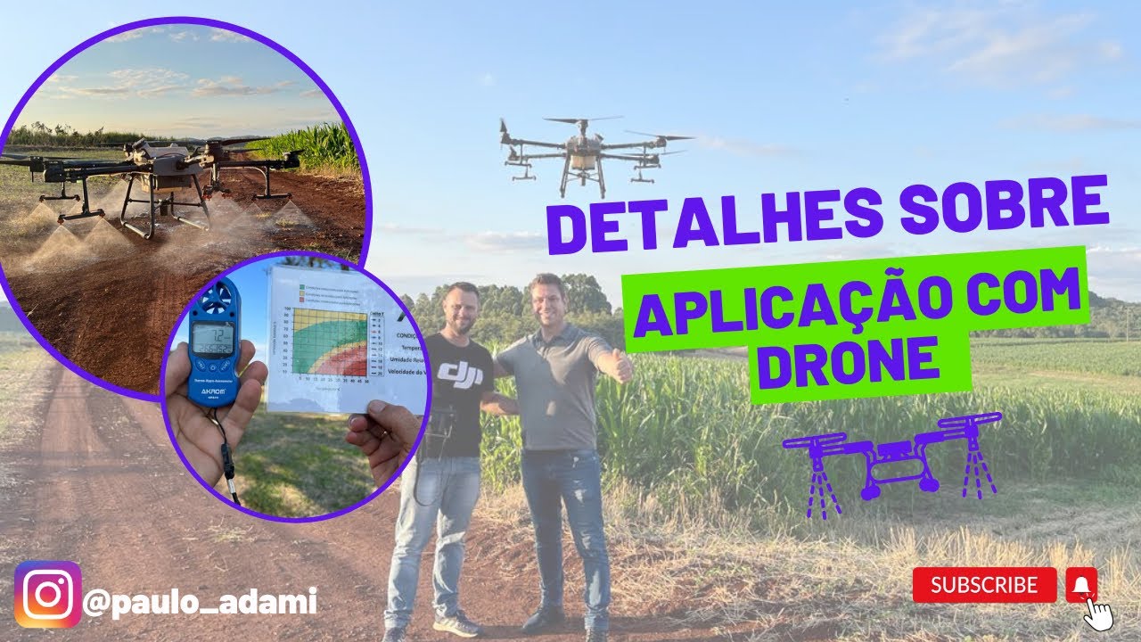 Detalhes sobre aplicação com drone