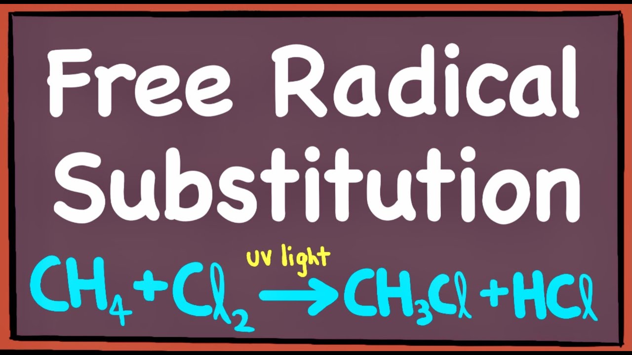 Механизм замещения свободных радикалов для алканов [GCE A Level Chemistry]