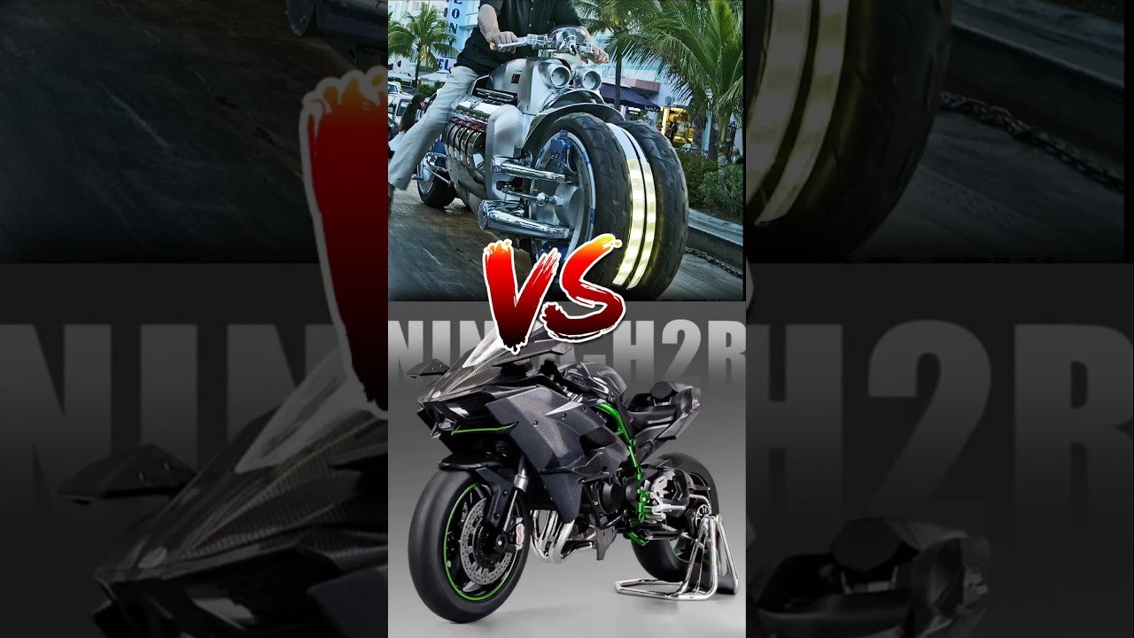 Ninja H2R 🆚 Dodge Tomahawk🔥 Fastest Bike?