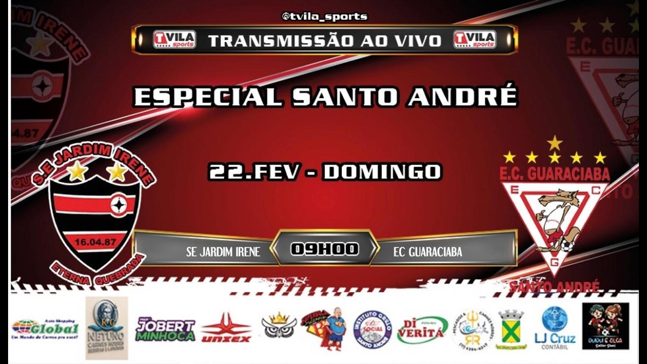 🔴DIVISÃO ESPECIAL DE SANTO ANDRÉ - S.E JARDIM IRENE x E.C GUARACIABA