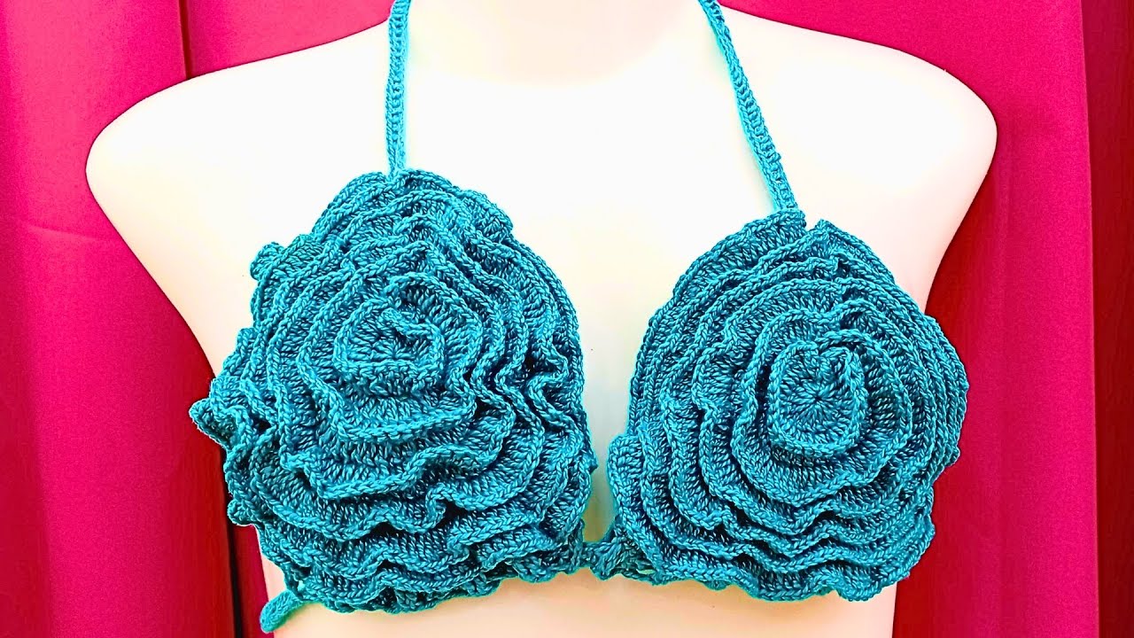 Tendência 2026: Biquíni de Crochê em Forma de Flor! 🌺👙🧶