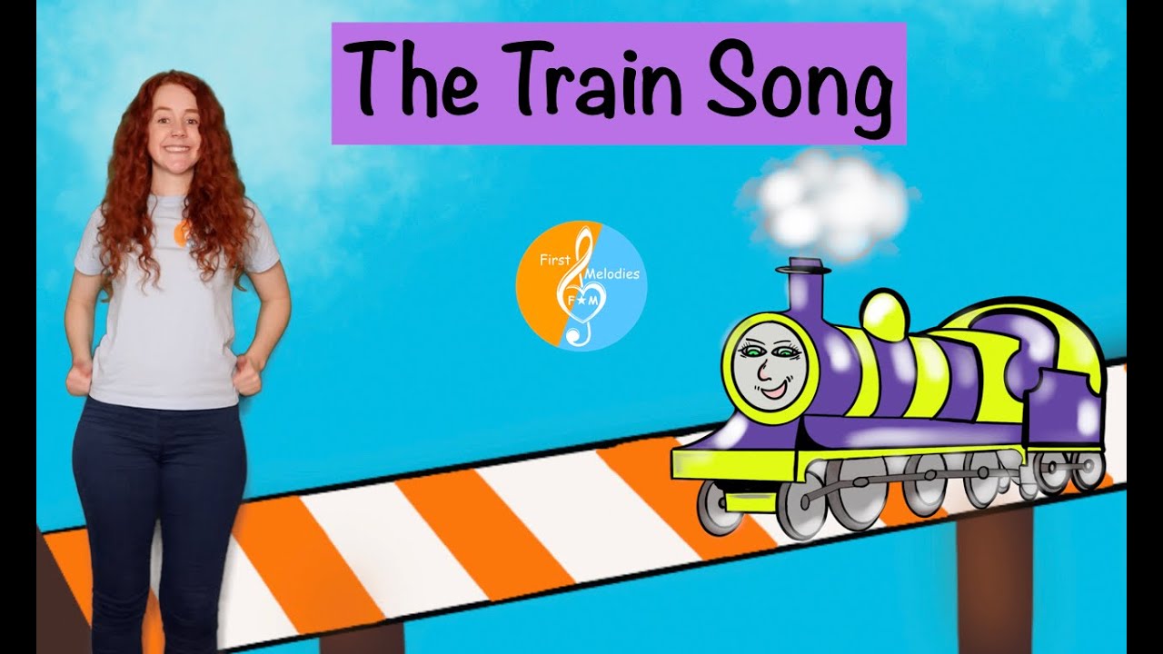 Makaton. Kids Music Teacher. Educational Music Book - Cartoon The Train Song.