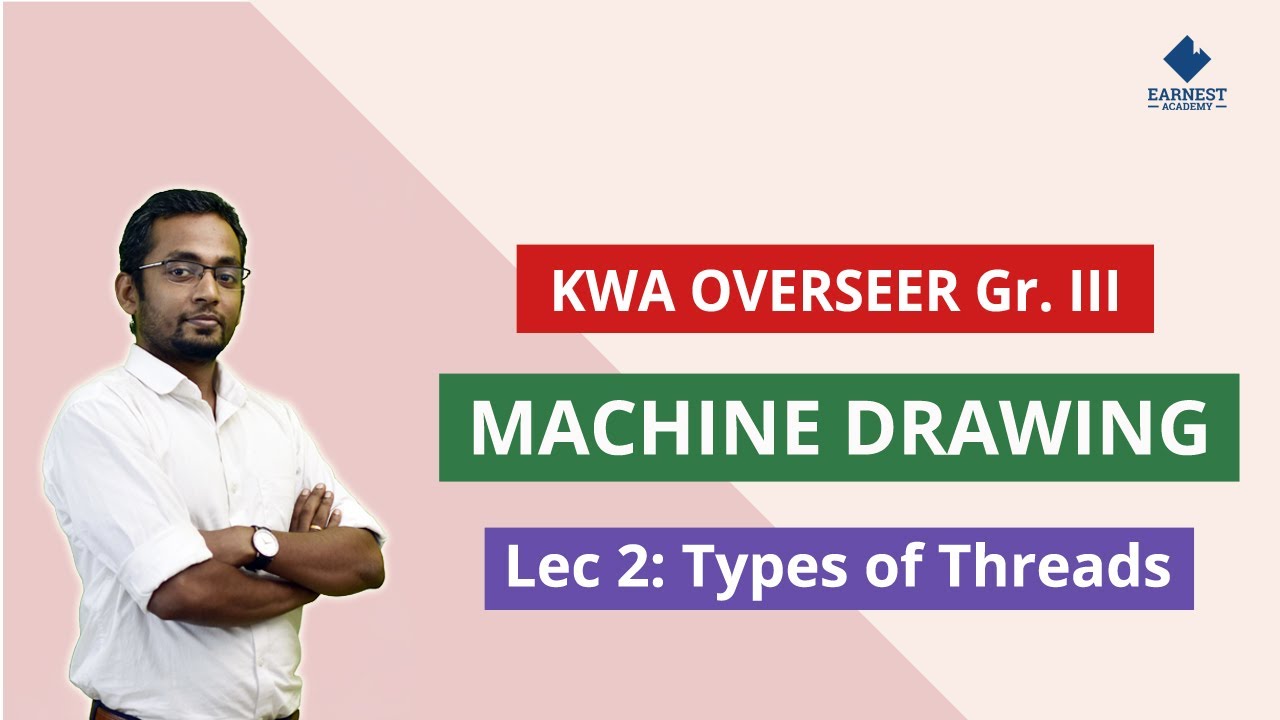 KWA Overseer Gr. III - Kerala PSC - Online Coaching  - Mechanical Topics | Machine Drawing 2