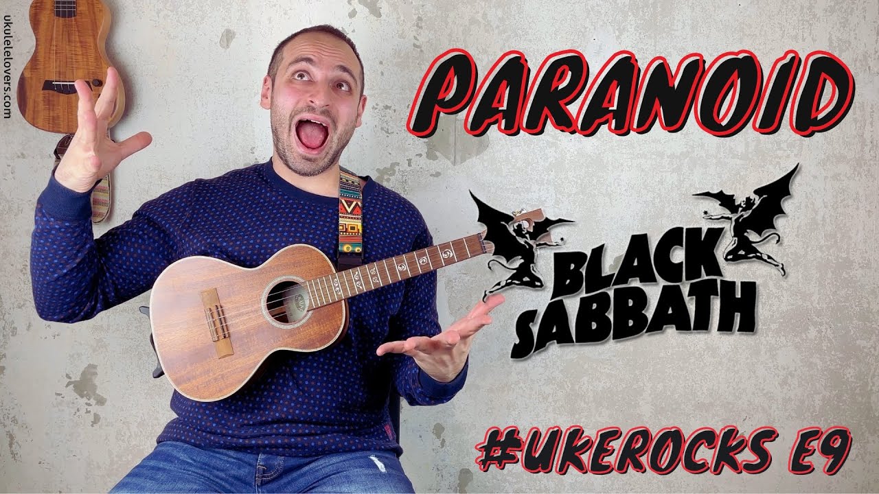 Paranoid Ukulele Tutorial - #UkeRocks E9 [rock riffs ukulele tutorial]