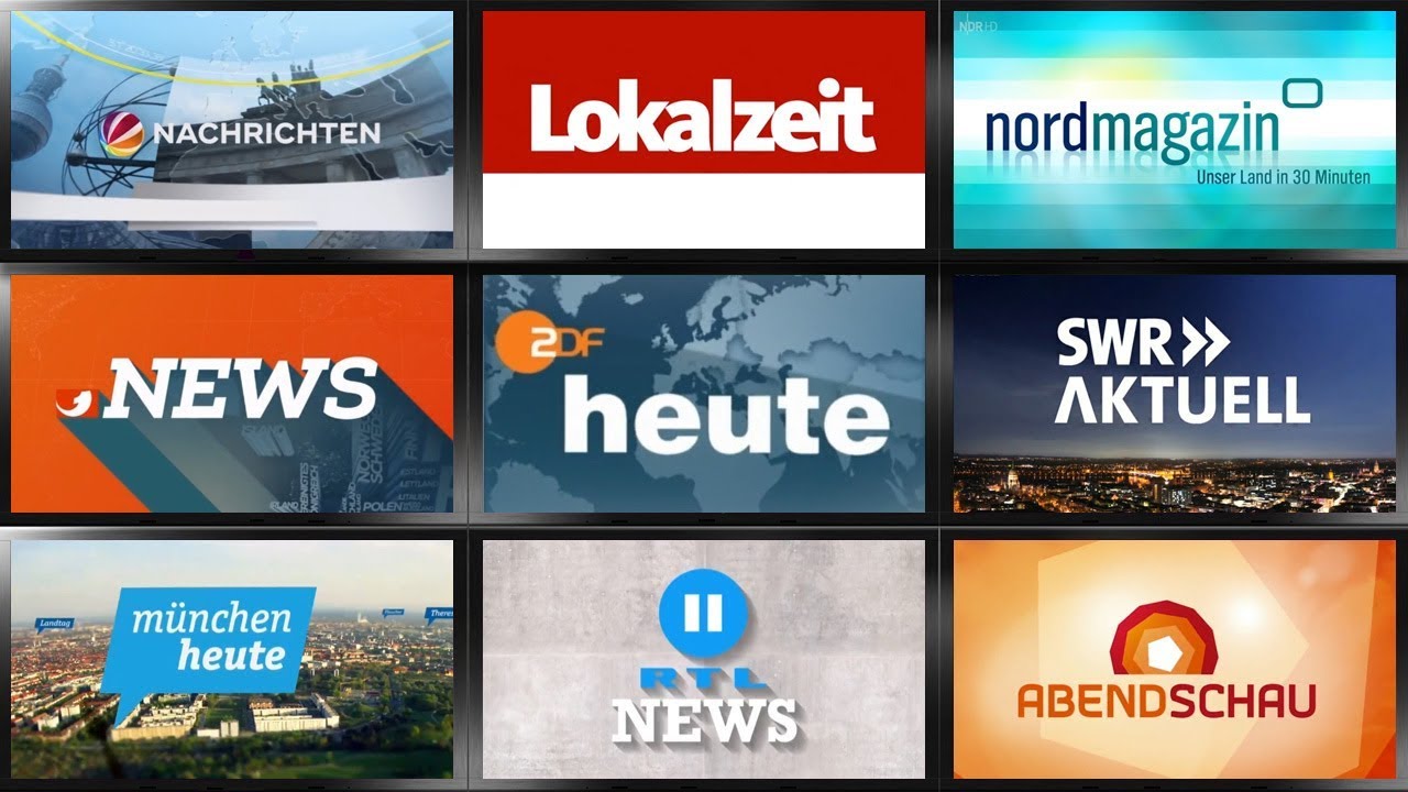 German TV News Intros 2018 / Openings Compilation (HD)