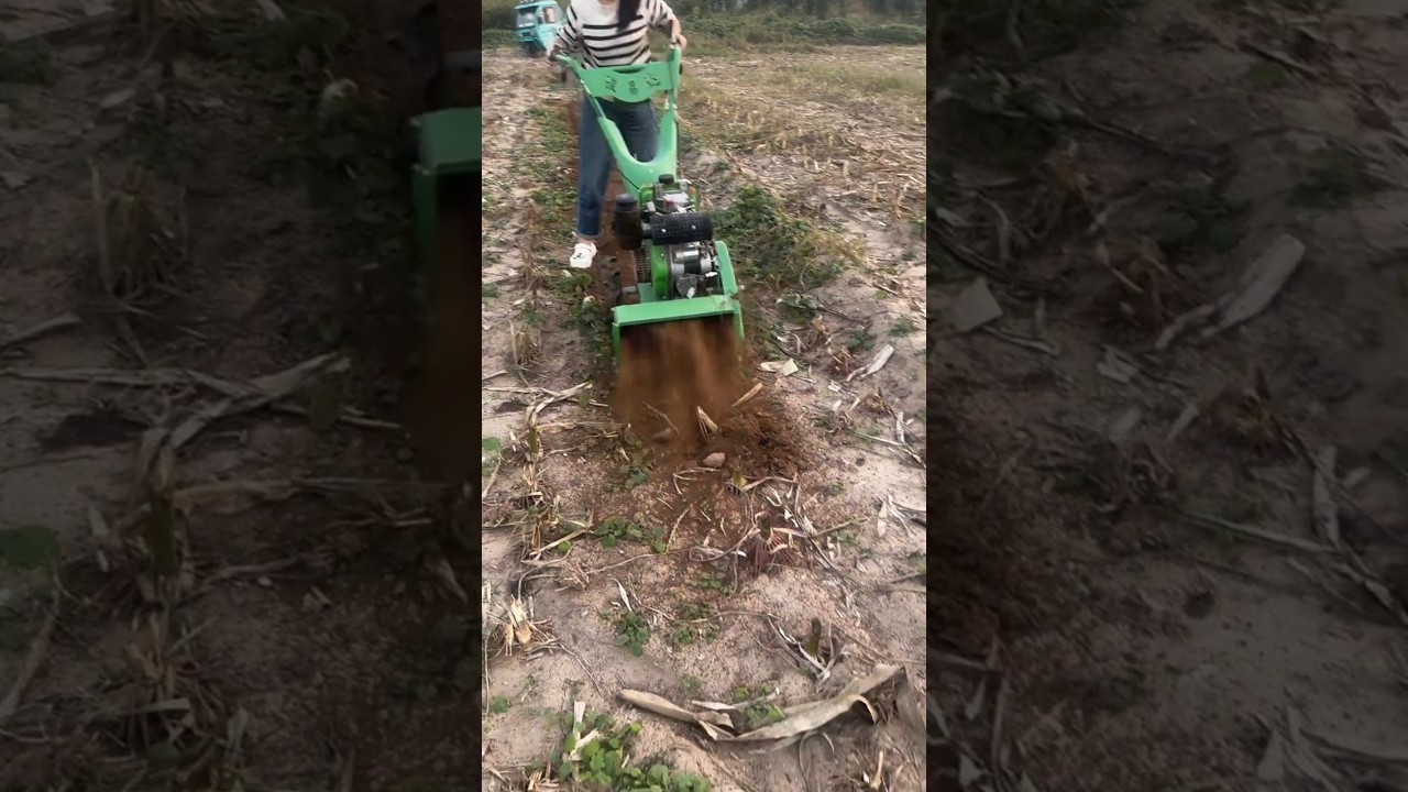 Multi-function four-wheel drive micro-tillage machine 