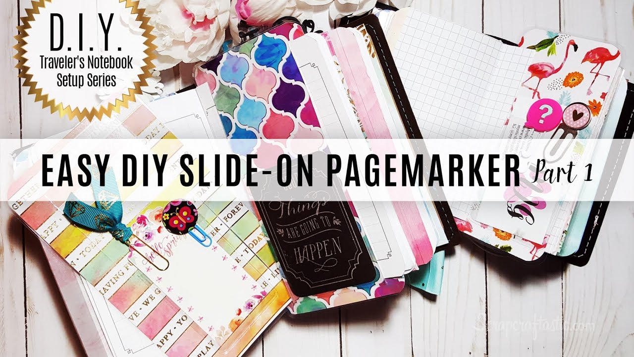 DIY Traveler's Notebook Setup Series: How to make a Slide-on Page Marker/Bookmark Part 1