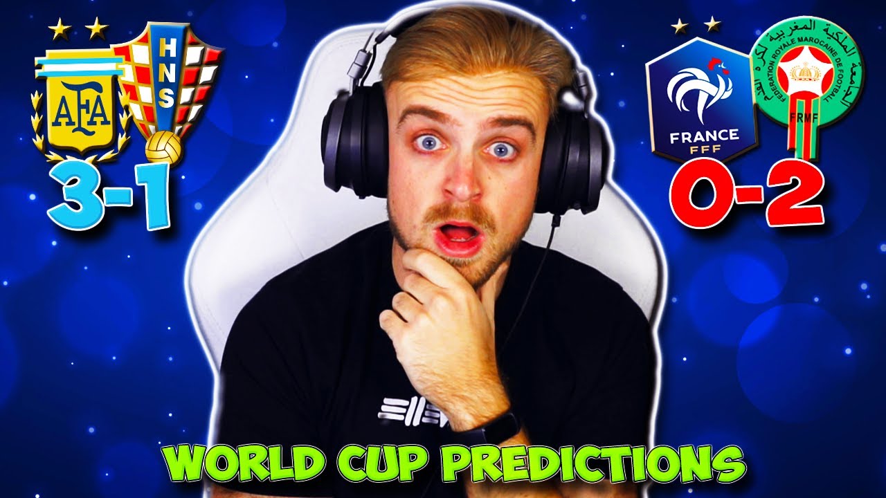 WORLD CUP 2022 SEMI FINAL PREDICTIONS | ARGENTINA VS CROATIA & FRANCE VS MOROCCO!