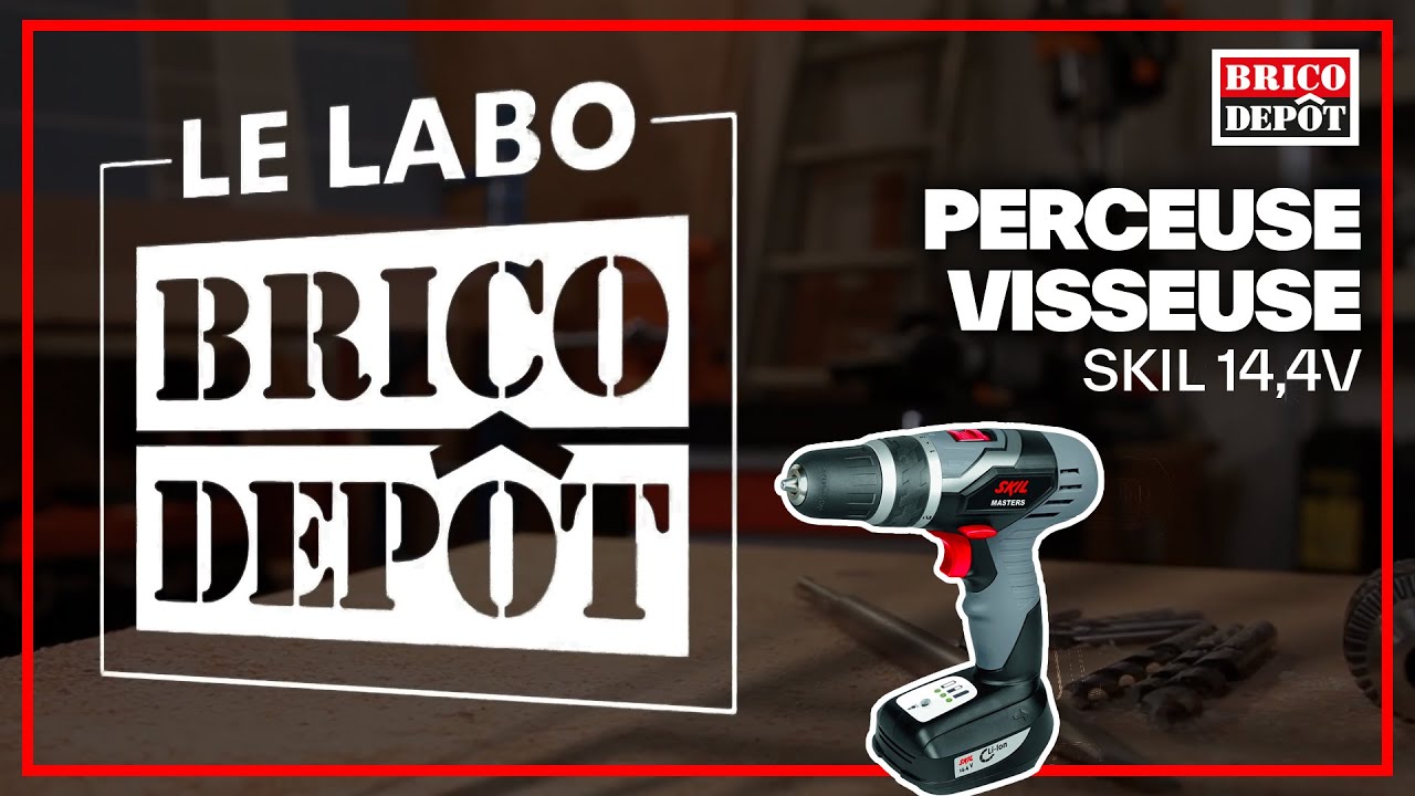 Labo Brico - Test perceuse visseuse sans fil Skil 14,4V double vitesse - Brico Dépôt