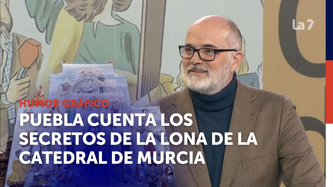 José Manuel Puebla cuenta los secretos de la lona de la Catedral