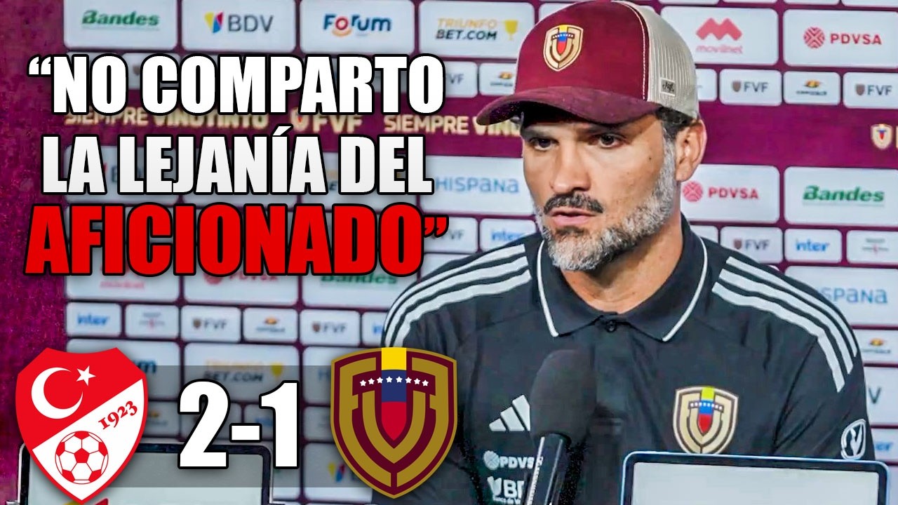 OSWALDO VIZCARRONDO PRESS CONFERENCE | POST TURKEY 2-1 VENEZUELA | COURTESY: @lavinotintotv