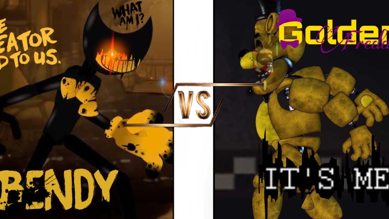 BENDY VS GOLDEN FREDDY ANIMATED BATTLE (fan-made indie cross fight)