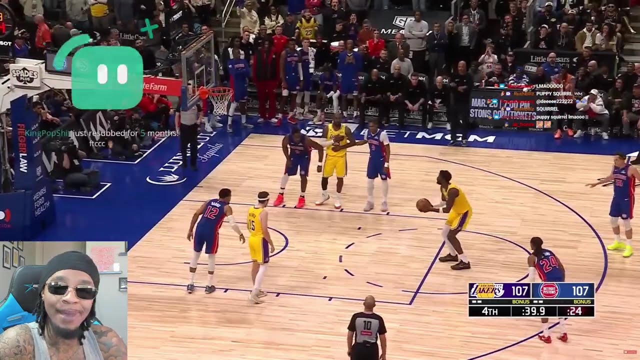FlightReacts To LAKERS at PISTONS | FULL GAME HIGHLIGHTS | March 23, 2026!