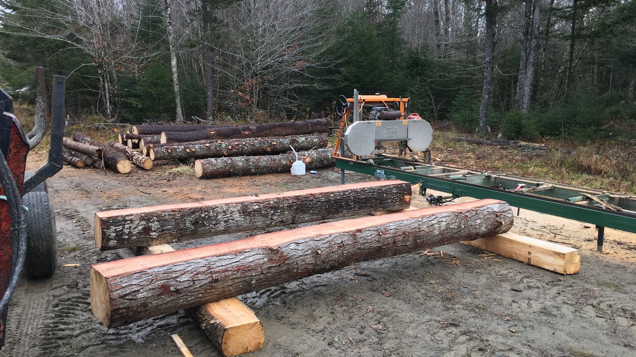 Sawmill log deck #2  final firewood