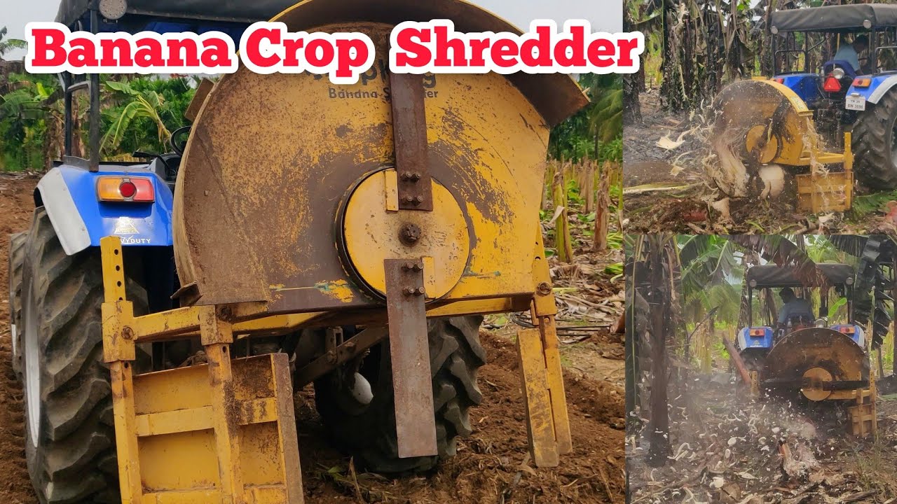 Banana Shredder | Chopking | Sonalika 60RX 4wd | PTO performance | Mileage details