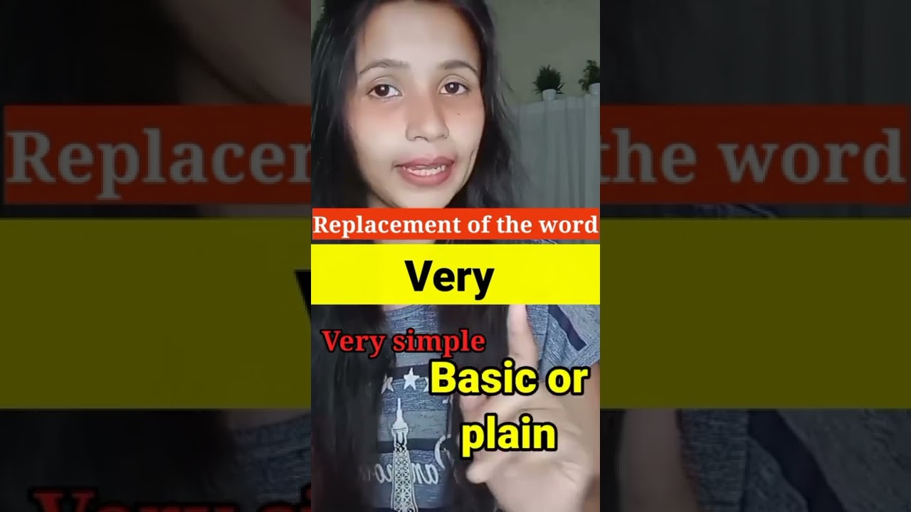 Replacement of the word very l mostly used words #shorts
