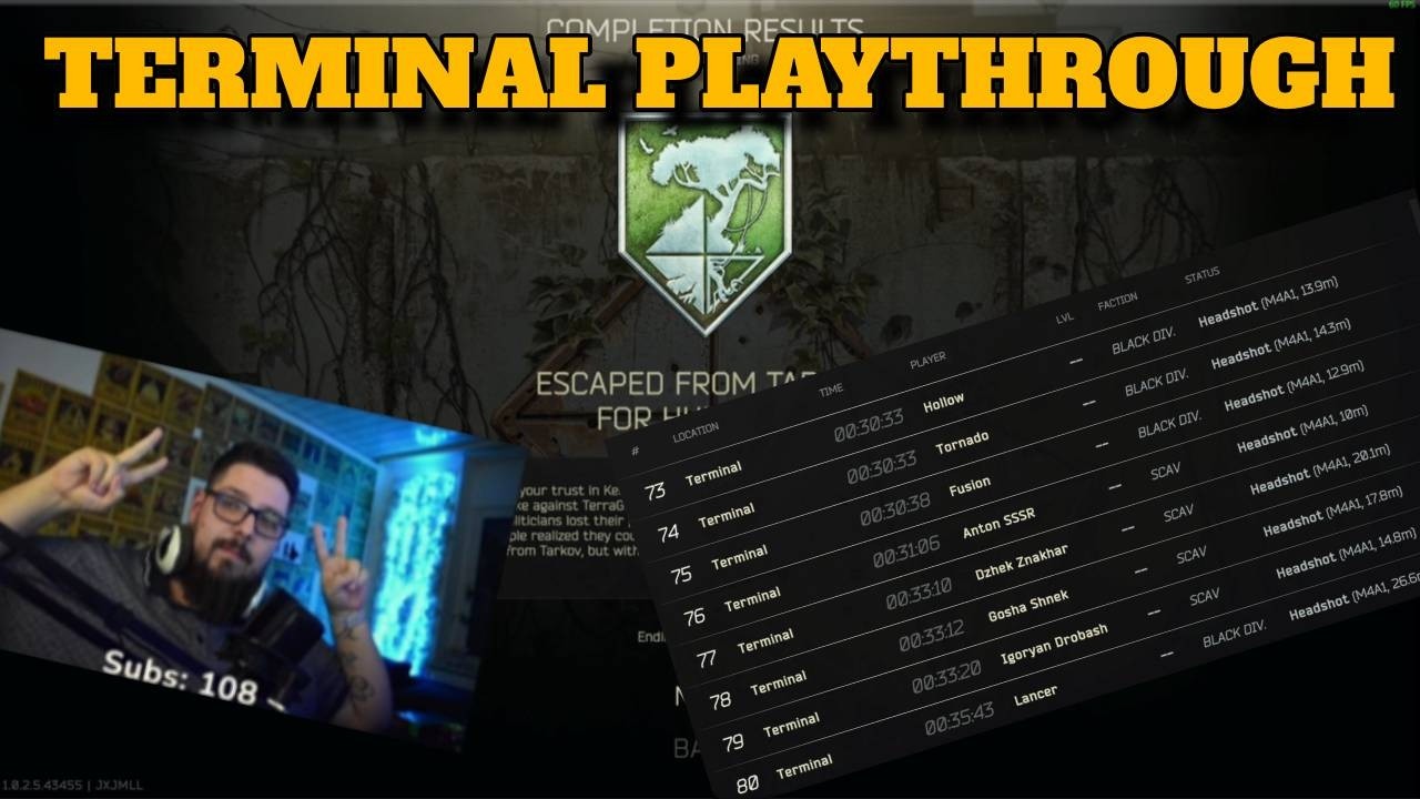 FIRST TRY TERMINAL ✅ Escaped from Tarkov - Debtor Ending