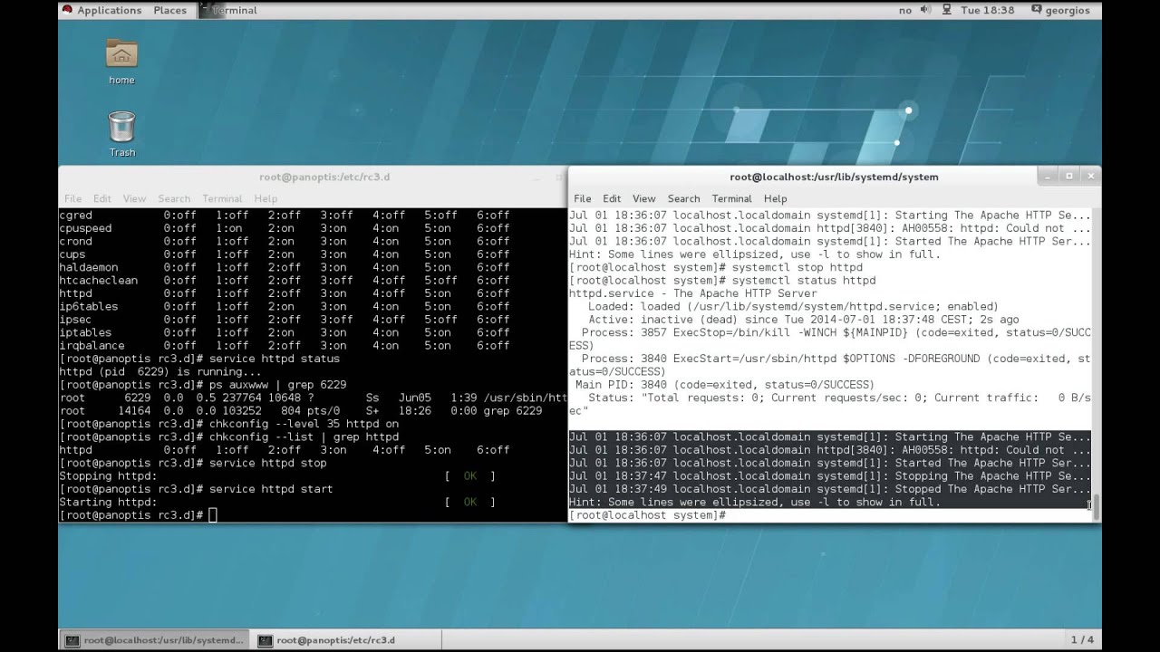 RHEL 7 and basic systemd commands (George Magklaras)