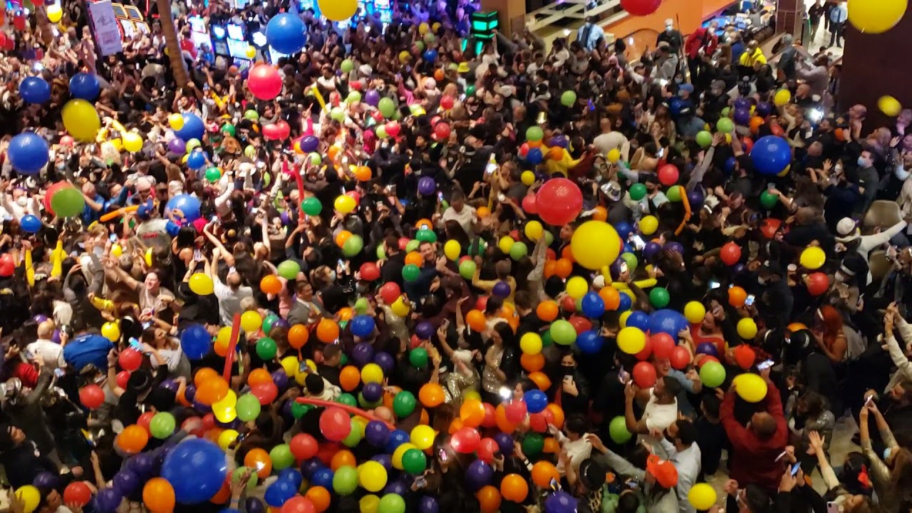 Happy New Year 2022, Tropicana casino celebrated new year 2022, Atlantic City