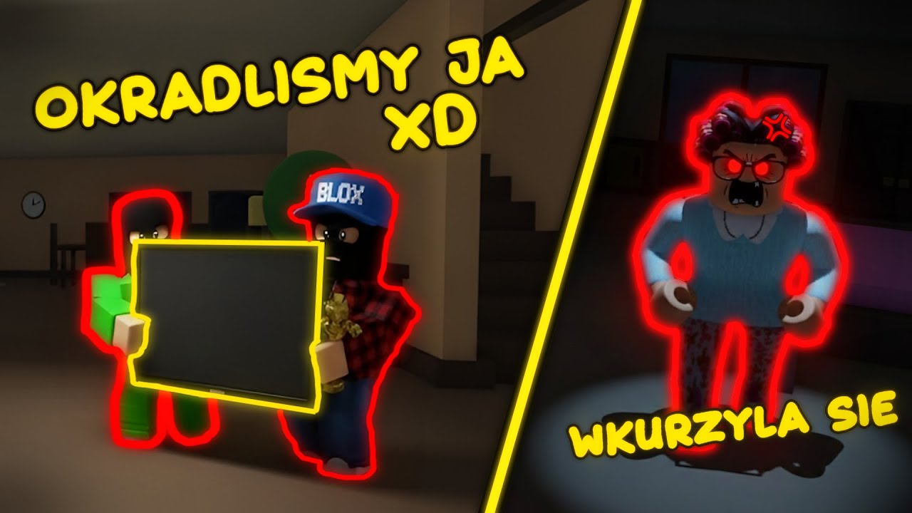 MY vs BABCIA - UKRADLIŚMY JEJ TELEWIZORY!? (Roblox Gameplay #2)