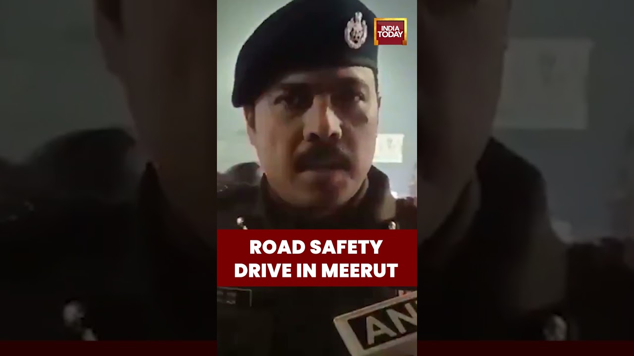 New Year #roadsafety Drive in Meerut: 9 Zones, 30 Sectors Under Police Watch