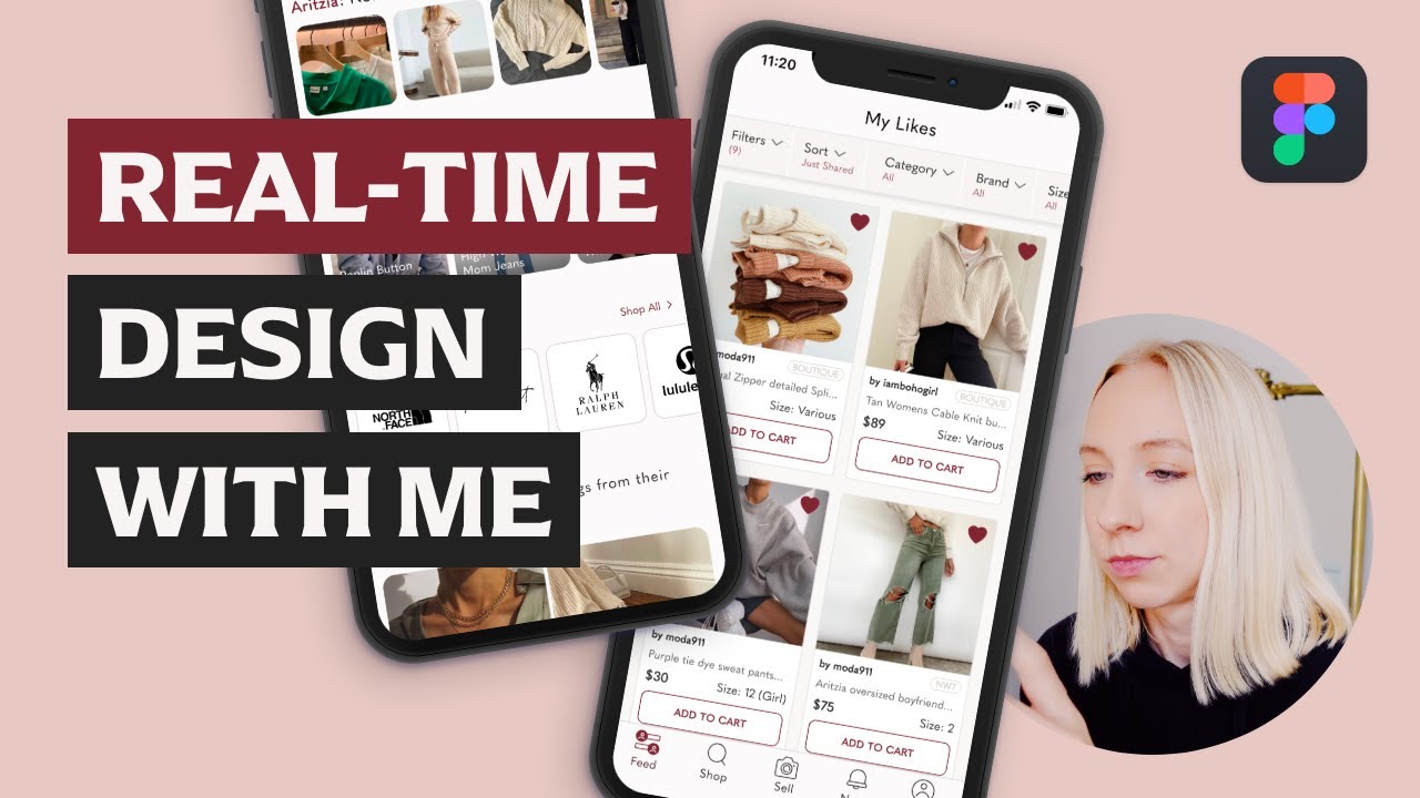 Переделайте приложение Poshmark вместе со мной В РЕАЛЬНОМ ВРЕМЕНИ