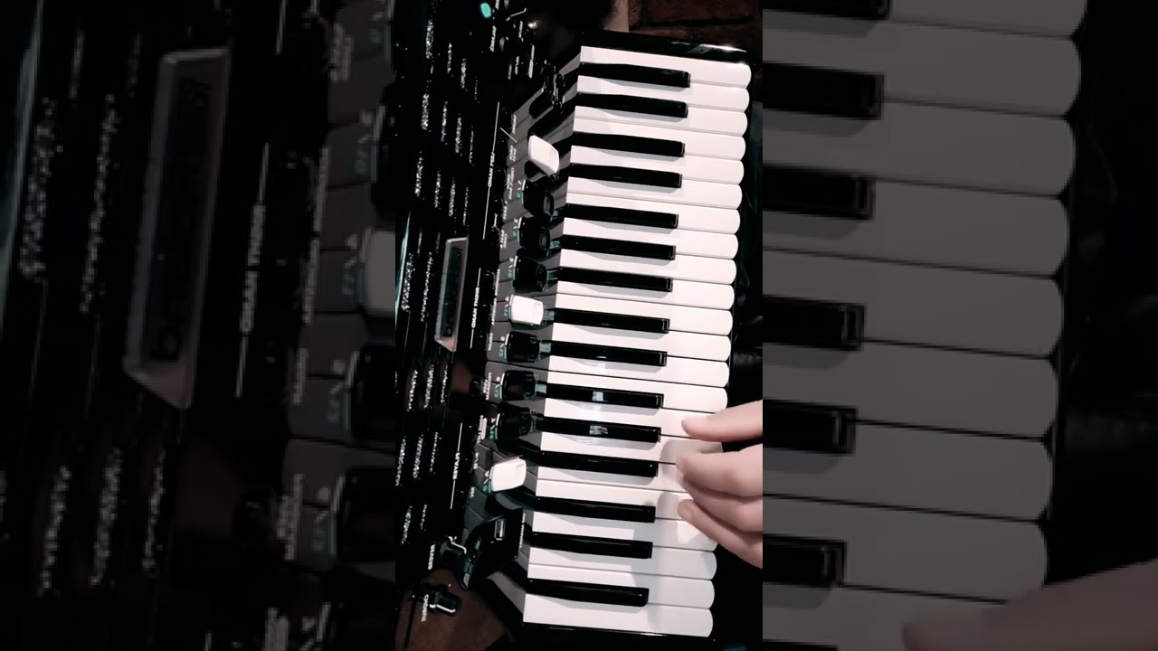 Otvor ženo kapiju harmonika accordion