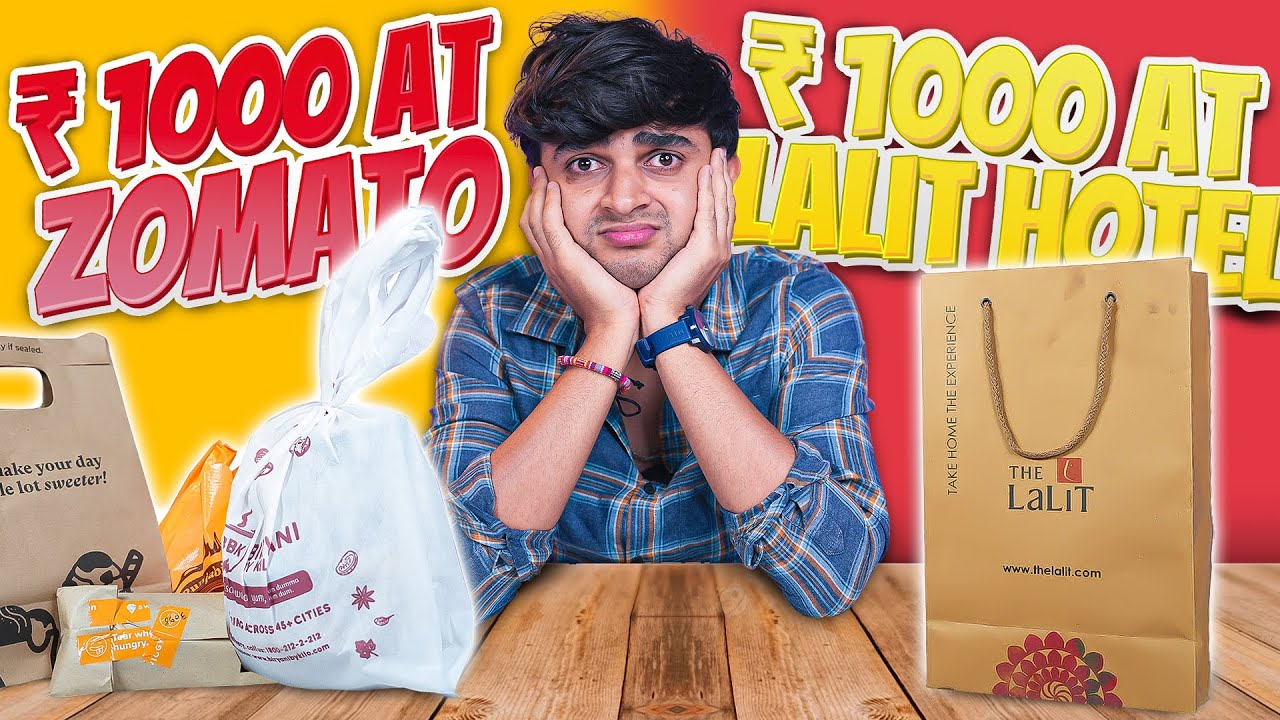 Spending Rs1000 at 5 Star Hotel vs Rs1000 on Zomato