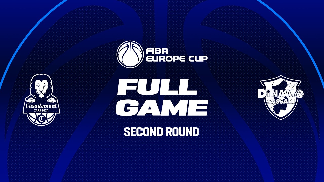 LIVE - Casademont Zaragoza v Dinamo BDS Sassari | FIBA Europe Cup 2025-26 | Second Round