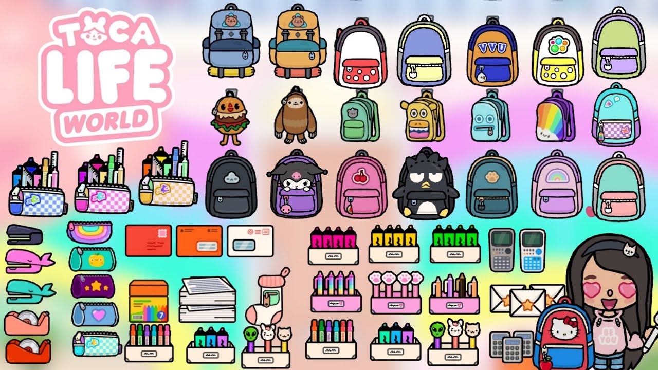 Toca Boca School Supplies Store + School Makeover 🤩🏫🎒 | Toca Life World School | NecoLawPie