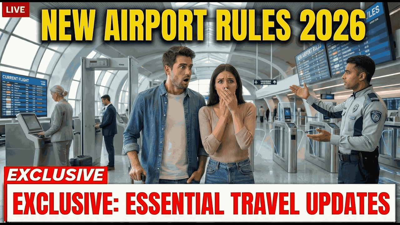 Before You Fly in 2026, You Need to Know These New Airport Rules!🔥