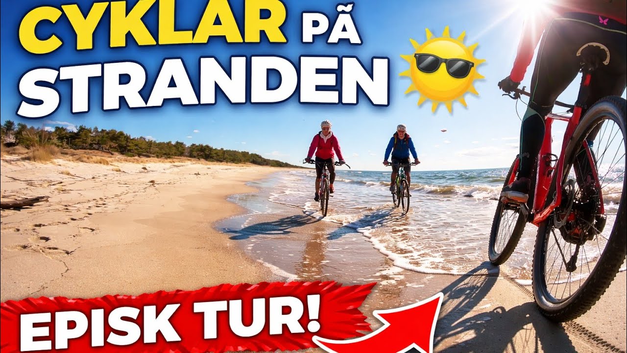 MTB på stranden.