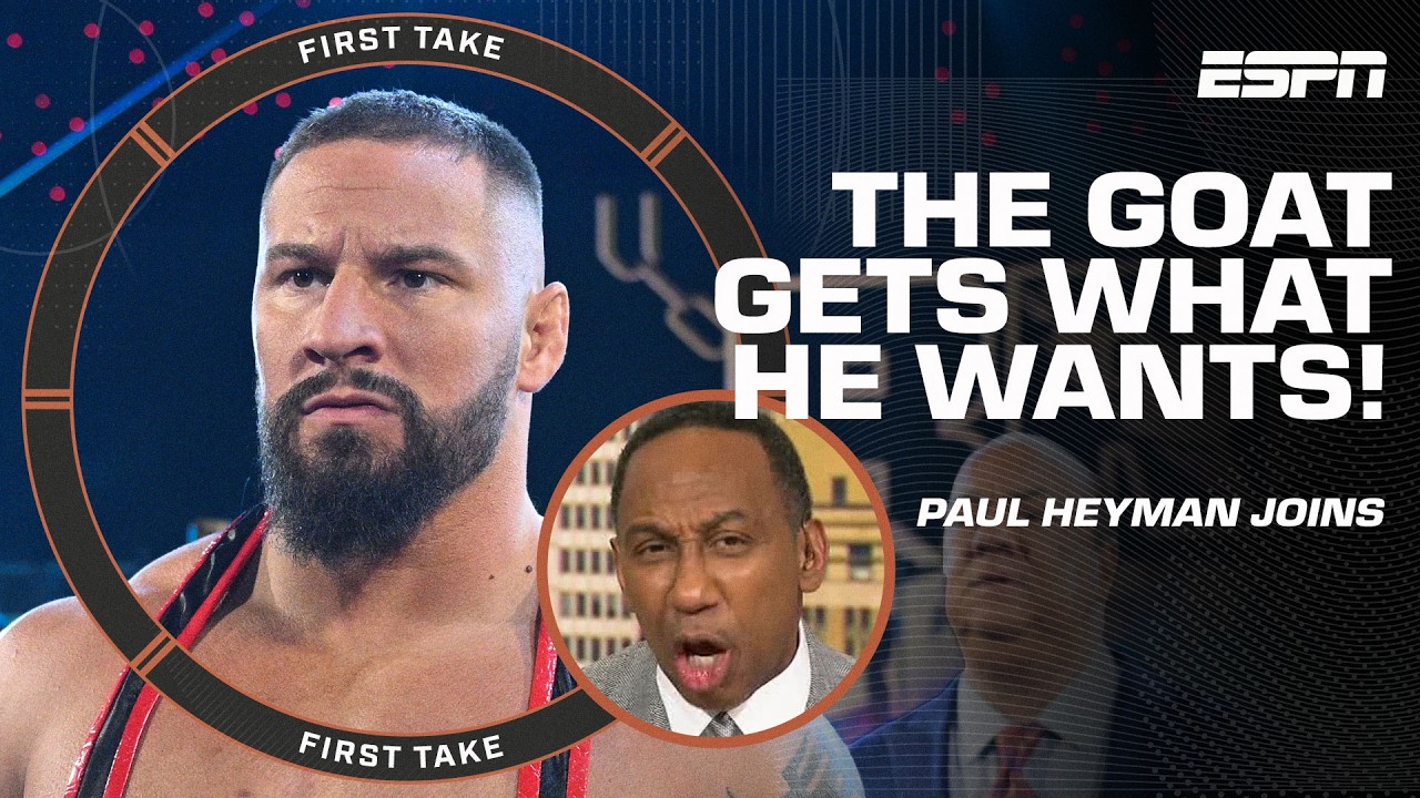 Stephen A. QUESTIONS Paul Heyman's tactics to get Bron Breakker's suspension lifted 👀 | First Take