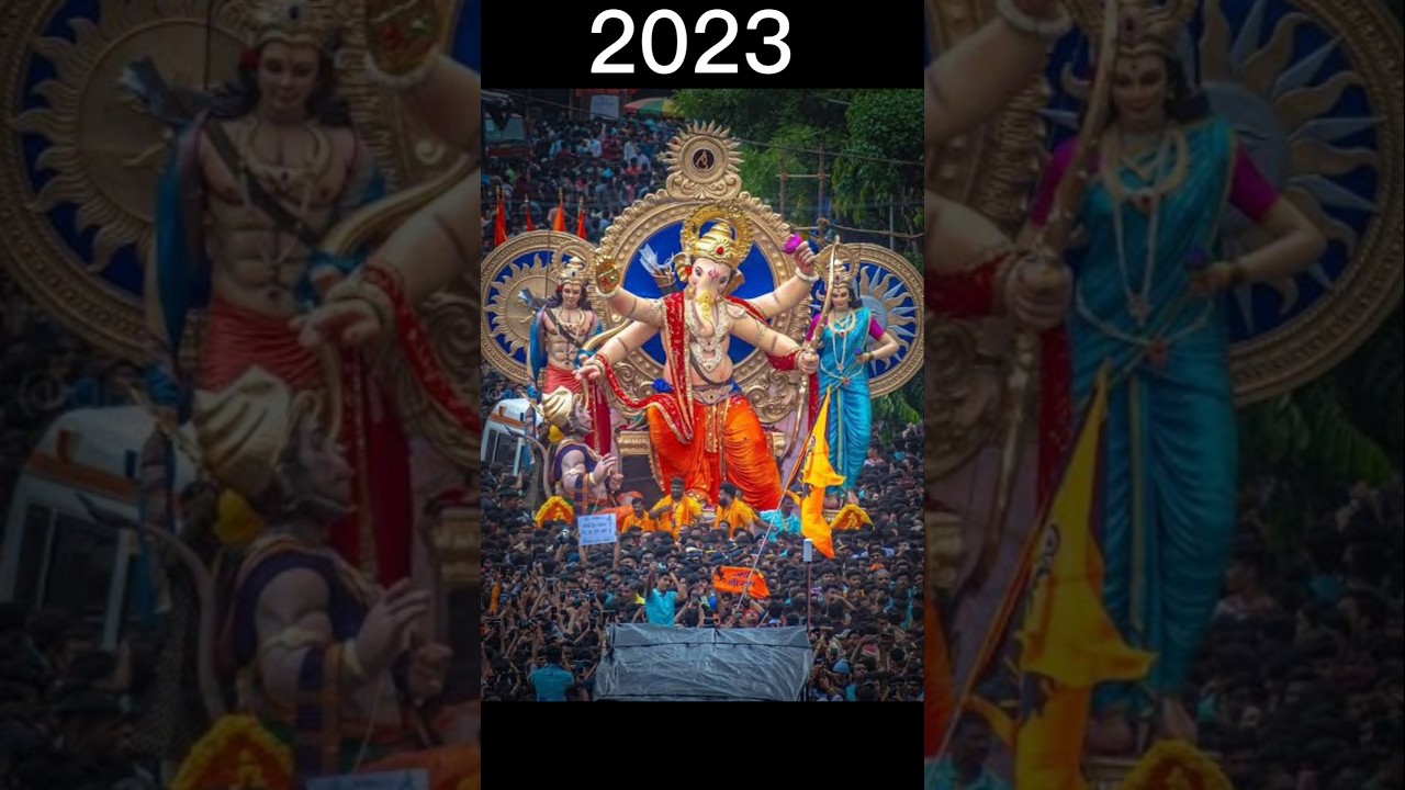 Chinchpokli Cha Chintamani 2011 to 2024 | Ganpati Aagman 2025 Parel Workshop 2025 | #ganpati #shorts
