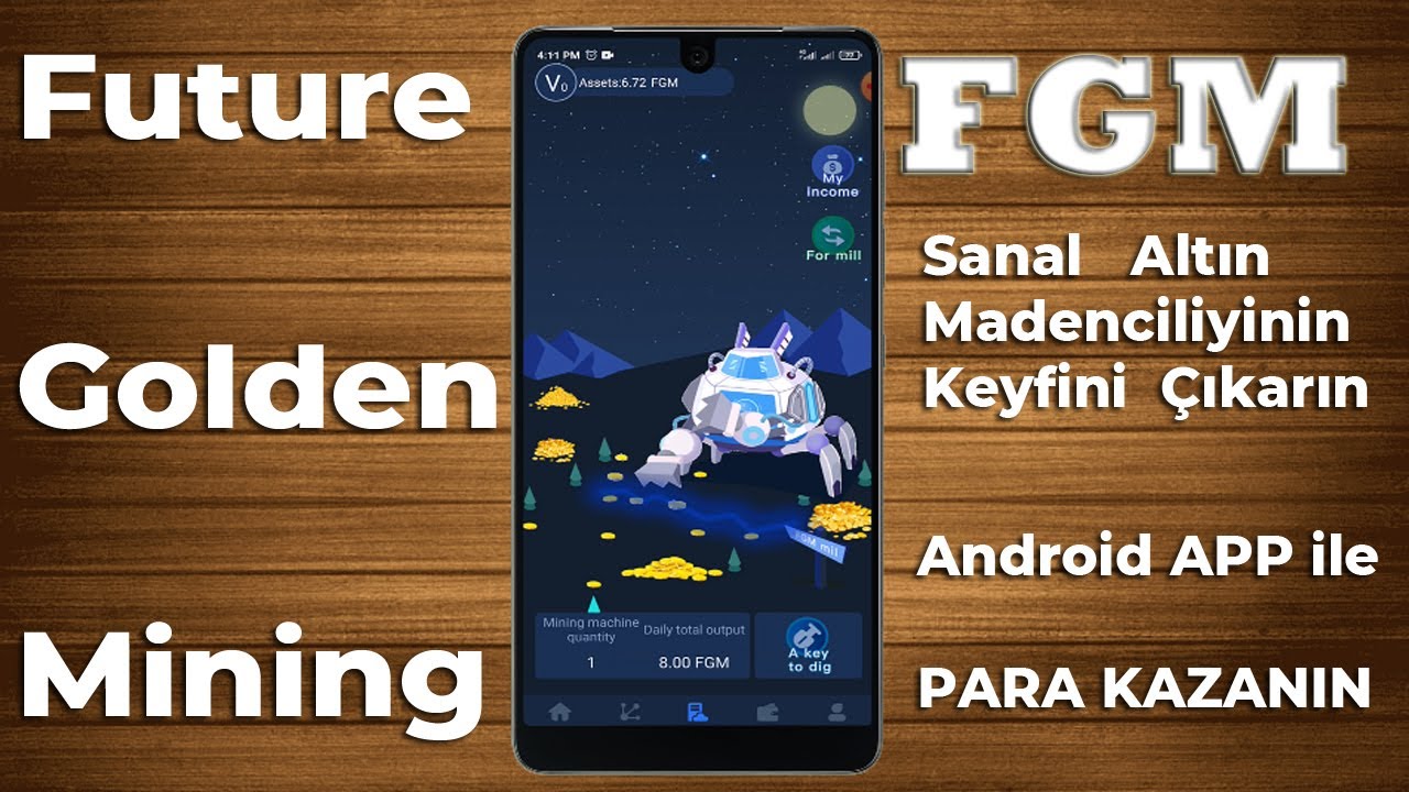 Future Golden Mining ile FGM Token Kazanın | Android Telefonda Sanal Altın Madenciliyi