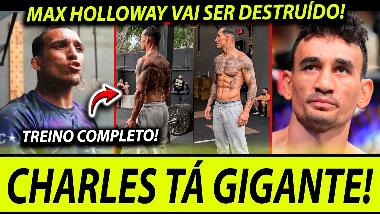 CHARLES TÁ GIGANTE!🚨 CHARLES DO BRONX faz TREINO ESPECIAL PARA LUTA CONTRA MAX HOLLOWAY NO UFC!