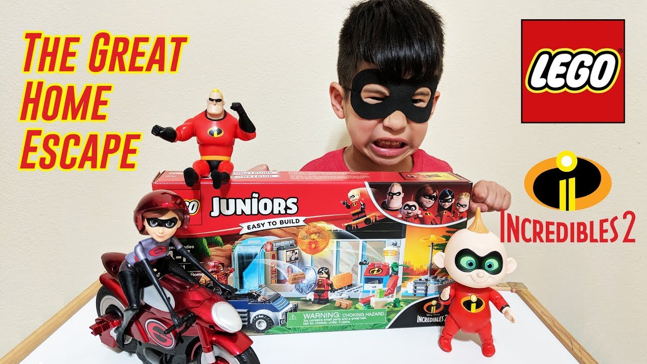 Incredibles 2 LEGOS (The Great Home Escape) with Baby Jack-Jack, Dash, Violet and Brick