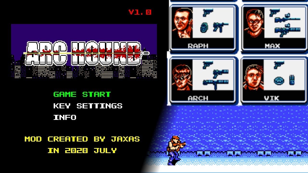 Эфир 25 - ARC HOUND: Mod for Contra Force on Game Maker by Gurgle Durian