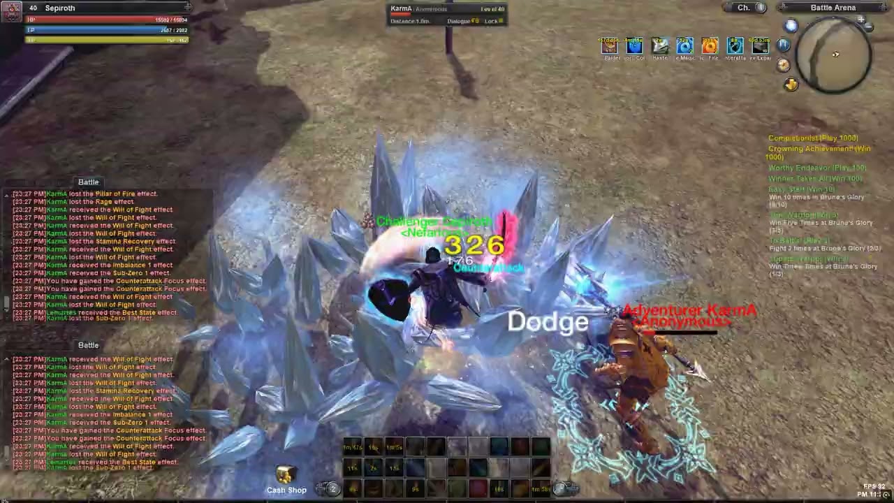 RaiderZ Global Sepiroth vs Karma