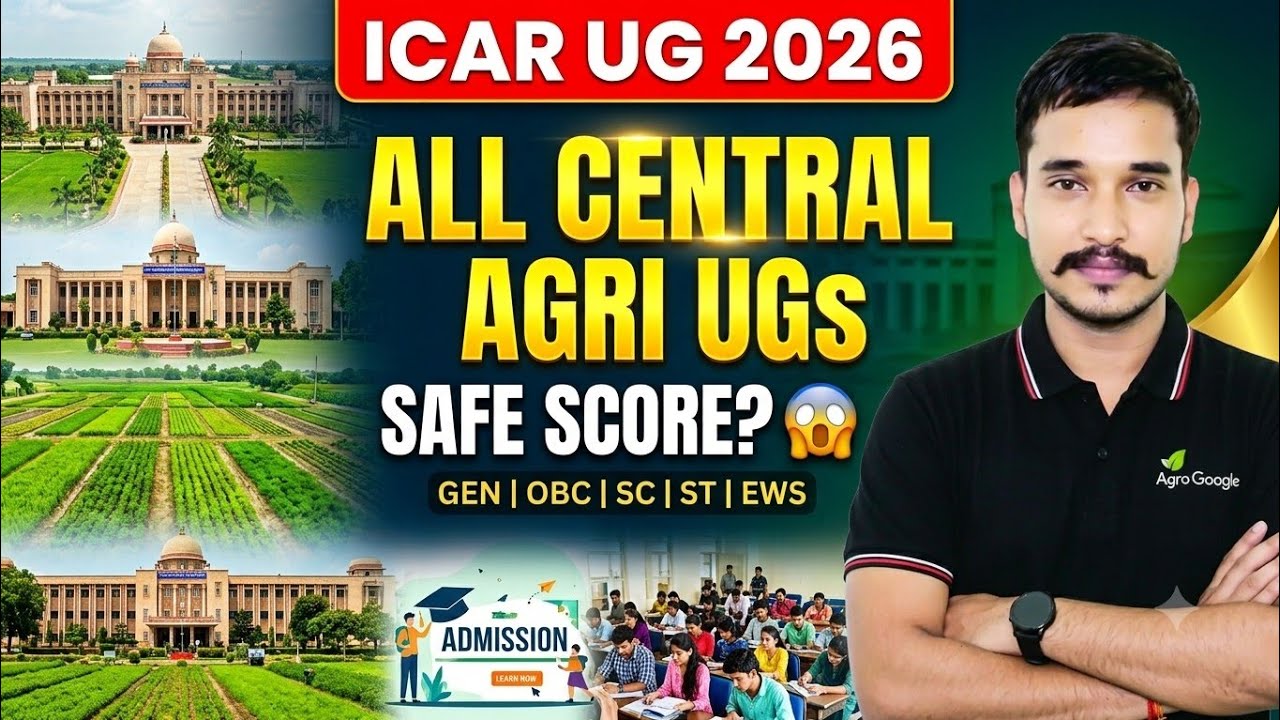 ICAR UG 2026 Cut Off for All Central Agricultural Universities | Category Wise Analysis