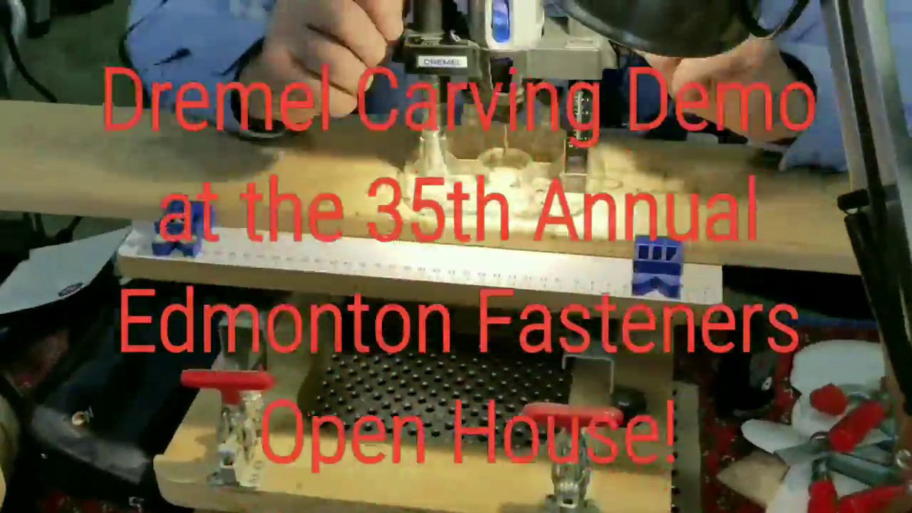 Larry Using Dremel Plunge Routery Tool To Carve Wood Sign!