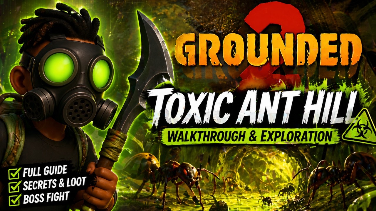 Grounded 2 Toxic Anthill Guide &ndash; Gloom Skewer, Gas Mask & Anthill Chip